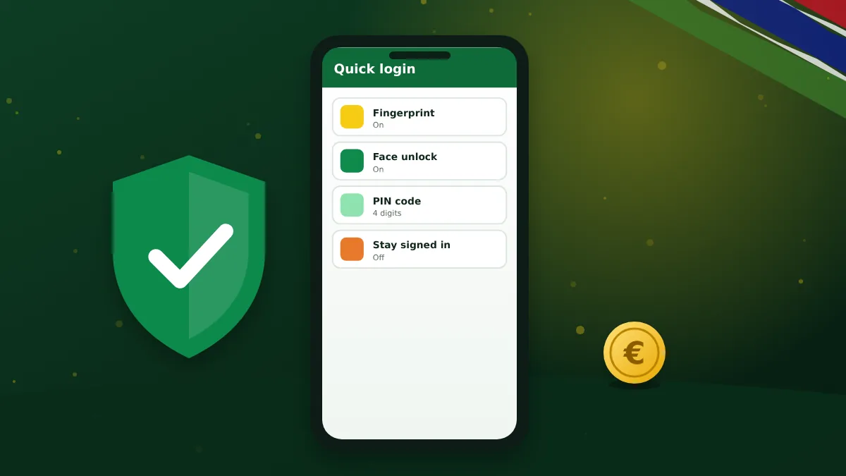 Phone with quick login options switched on